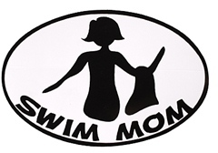 Bay Six Swim Mom Black/White Decal 27149