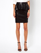 Thumbnail for your product : Oasis Sequin Peplum Skirt