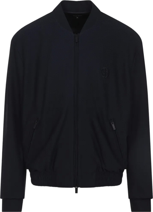 Giorgio Armani Textured Logo Jacket