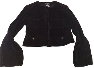 Chanel Purple Cotton Jacket for Women Vintage