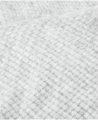 Accessorize Basketweave Blanket Scarf - Grey