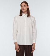 Thumbnail for your product : AURALEE Washed Finx cotton twill shirt