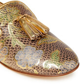 Thumbnail for your product : Giuseppe Zanotti Dalila Tasseled Printed Metallic Leather Loafers
