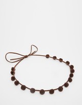 Thumbnail for your product : ASOS Western Festival Pom Headband