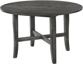 Gracie Oaks Kendric Rustic Gray Finish Dining Table