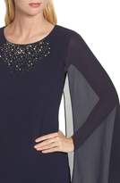 Thumbnail for your product : Vince Camuto Embellished Caped Sheath Dress