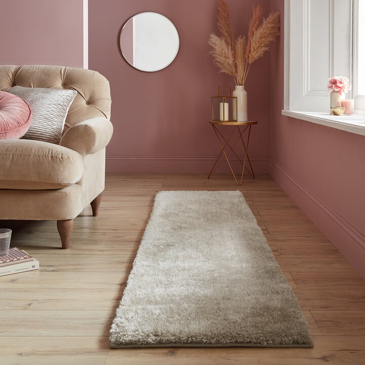 Dunelm Indulgence Shaggy Runner Indulgence Champagne ShopStyle