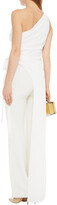 Thumbnail for your product : Halston One-shoulder draped crepe top