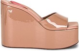 Thumbnail for your product : Alaia Color Wedge in Tan