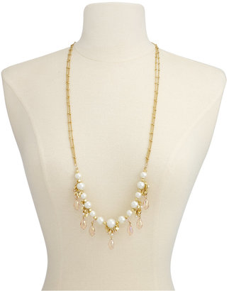 INC International Concepts Catherine Stein for Gold-Tone Imitation Pearl Multi-Bead Long Double Strand Necklace, Only at Macy's