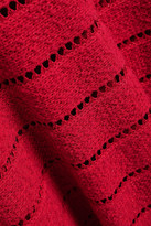 Thumbnail for your product : Oscar de la Renta Pointelle-trimmed Metallic Boucle-knit Dress