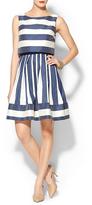Thumbnail for your product : Pim + Larkin Striped Double Layer Mini Dress