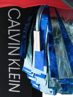 Calvin Klein contrast clutch bag