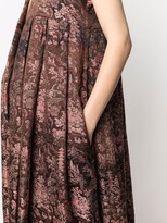 Thumbnail for your product : Comme des Garçons Comme des Garçons Floral-Embroidered Pleated Midi Dress