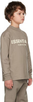 Thumbnail for your product : Essentials Kids Taupe Logo Long Sleeve T-Shirt