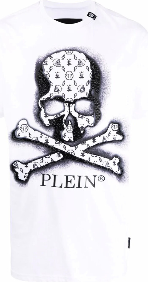 Philipp Plein skull-print logo T-shirt