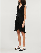 Thumbnail for your product : Zimmermann Super Eight sleeveless tiered-ruffles chiffon mini dress