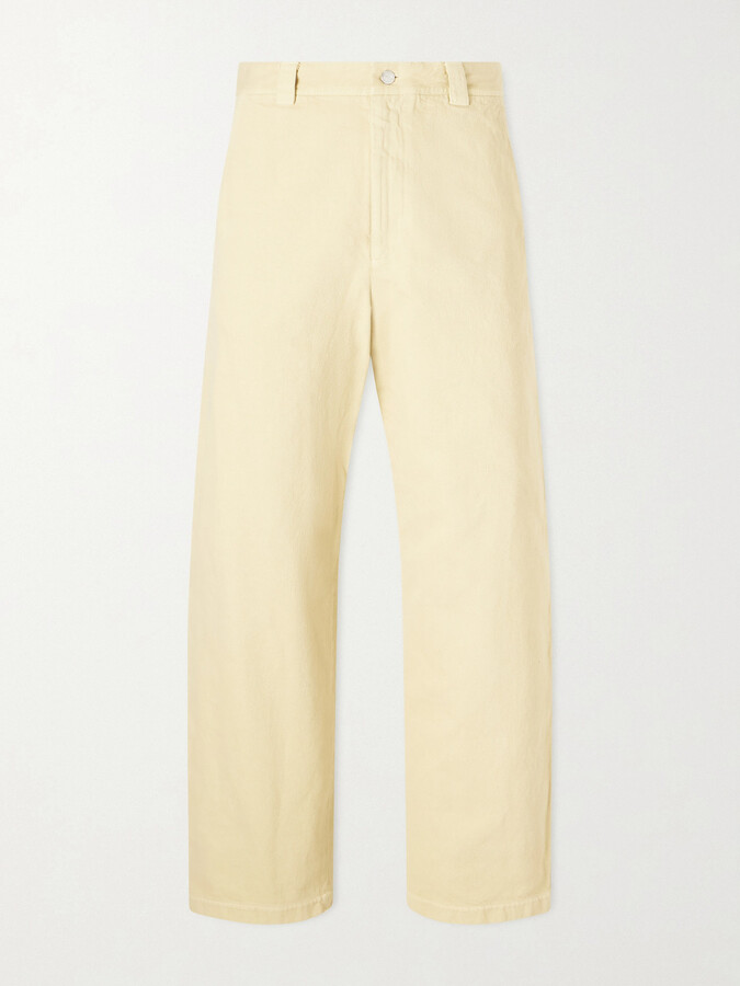A.P.C. Ville Cropped Straight-Leg Cotton-Gabardine Chinos