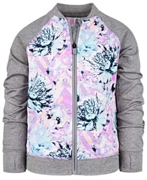 Ideology Toddler Girls Floral-Print Zip-Up Jacket, Created for Macy's