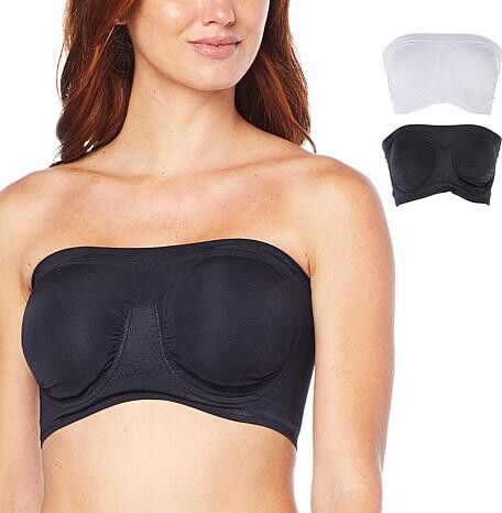 Ahh By Rhonda Shear 2-pack Bandeau Ahh Bra - Multi - Size 3X