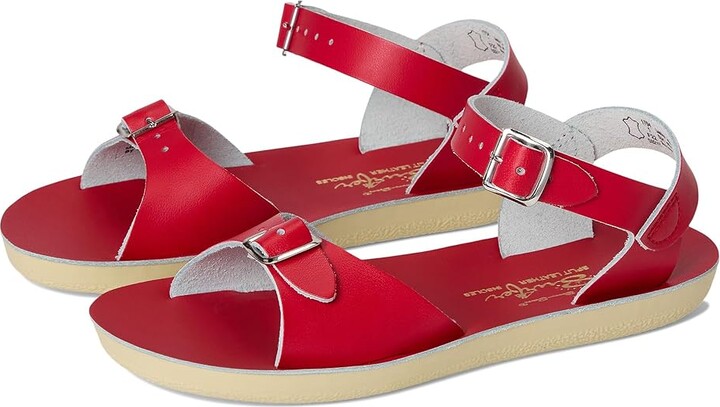 Salt Water Sandal by Hoy Shoes Sun-San - Surfer (Toddler/Little Kid) Kid's Shoes Red : 4 Toddler M, Leather