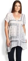 Thumbnail for your product : Johnny Was Johnny Was, Sizes 14-24 Bandana Tunic