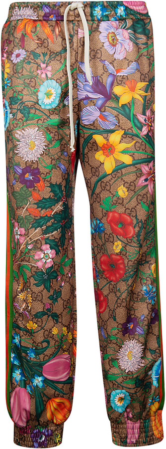 gucci floral trousers