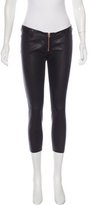 Thumbnail for your product : Thomas Wylde Leather Low-Rise Pants w/ Tags