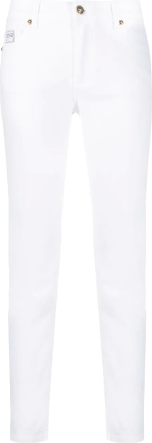 Logo-Patch Skinny Jeans