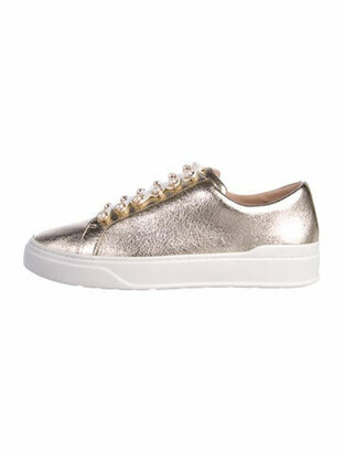 stuart weitzman excelsa leather sneakers