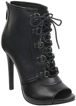 guess alysa peep toe booties