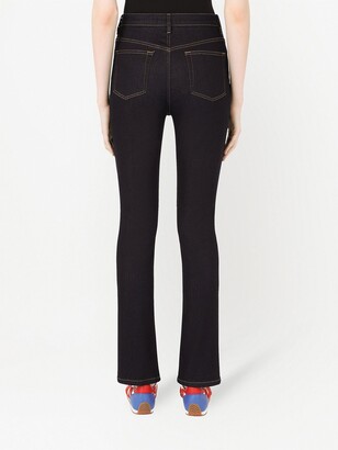 Dolce & Gabbana Slit-Cuffs High-Waisted Jeans