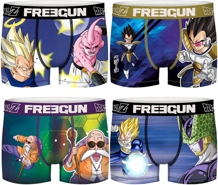 FREEGUN Herren Boxershorts Dragon Ball Z Gotenks Design | Stretch Mikrofaser & Atmungsaktiv
