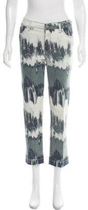 Tory Burch Printed Cropped Jeans w/ Tags
