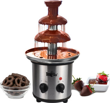 Total Chef 3 Tier Chocolate Fondue Fountain, 1.5 lbs (680 g) Capacity