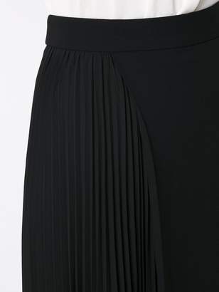 Egrey asymmetric pleated skirt