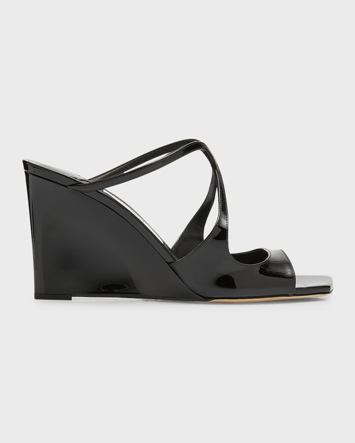 Black Patent Leather Wedges | ShopStyle