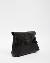 Thumbnail for your product : ASOS Soft Leather Cross Body Bag With Fringing