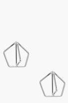 Thumbnail for your product : boohoo Erin Geo Design Stud Earrings