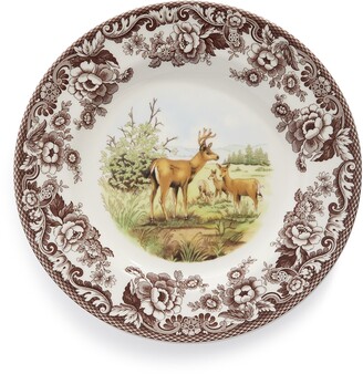 Spode Woodland Deer Dinner Plates, Set of 4