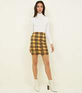 Thumbnail for your product : New Look Tall Mustard Check Tube Skirt