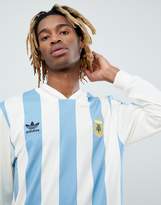 Thumbnail for your product : adidas Retro Argentina Soccer Jersey In Blue CE2341