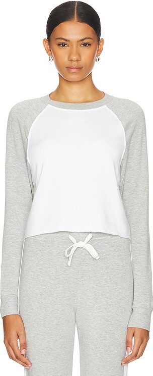 Splits59 Warm-Up Fleece Sweatshirt (Latte) Women's Clothing