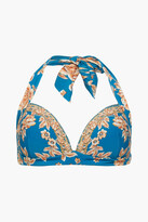 Thumbnail for your product : Jets Floral-print bikini top