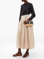 Thumbnail for your product : Mara Hoffman Sybil Collarless Pleated Cotton Blouse - Womens - Black