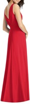 Thumbnail for your product : Jenny Packham V-Neck Sleeveless A-Line Lux Chiffon Bridesmaid Gown