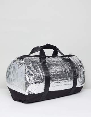 Hype Holdall In Silver Foil