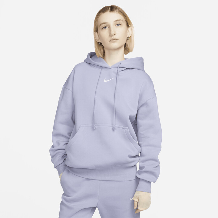 Nike Women's Sportswear Phoenix Fleece Oversized Pullover Hoodie in Purple  - ShopStyle
