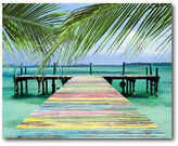 Thumbnail for your product : Courtside Market Wall Decor Rainbow Dock Gallery-Wrapped Canvas Wall Art