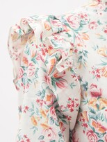 Thumbnail for your product : Batsheva Claude Ruffled Floral-print Cotton-canvas Dress